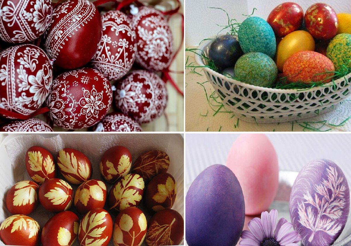 Как красить пасхальные яйца натуральными красителями