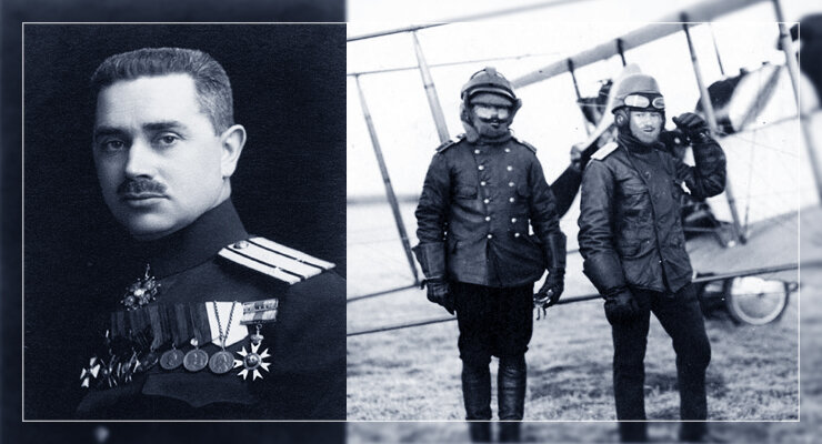 Летчик лейтенант Виктор Дыбовский