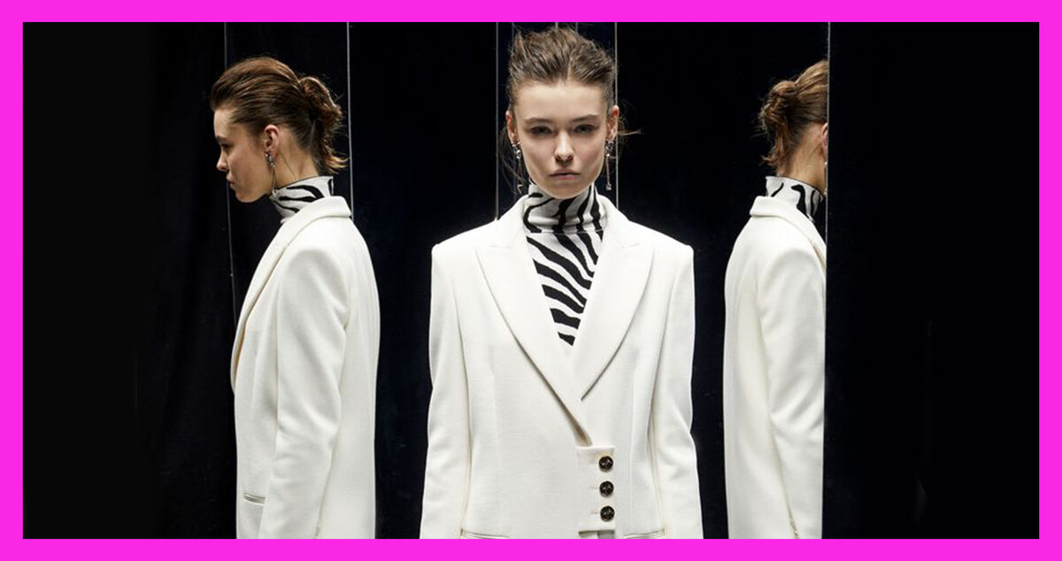 Пальто с прямыми плечами тоже вошло в тренды