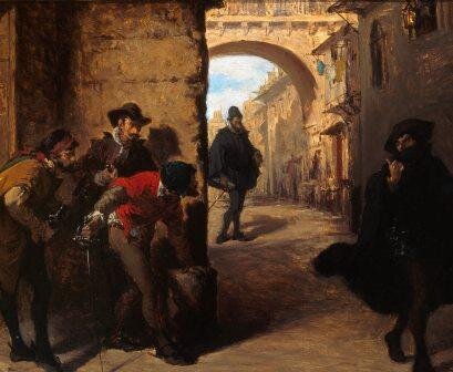 Убийцы поджидают беспечного Эскобедо