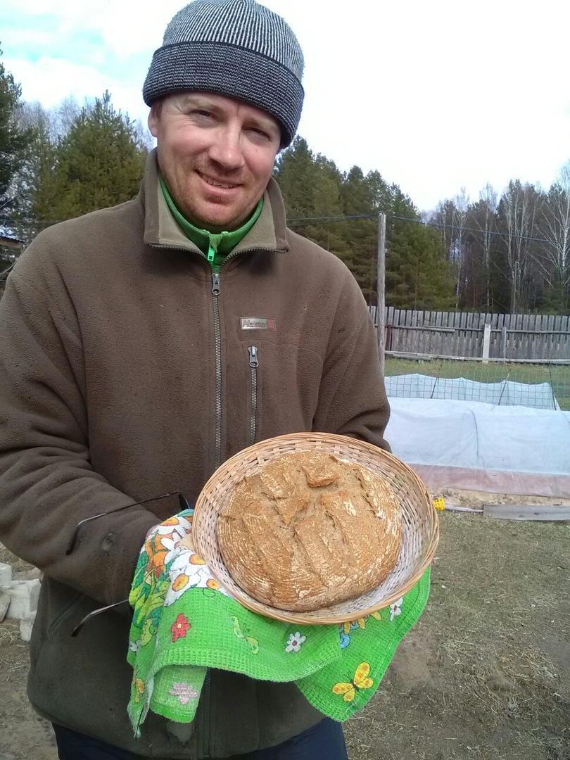 Деревенский каравай из костра :)