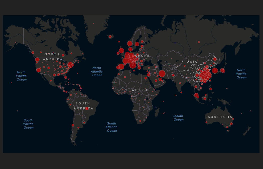 Очаги распространения коронавируса