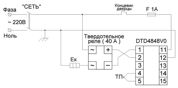 Принципиальная схема со вторым реле-регулятором.