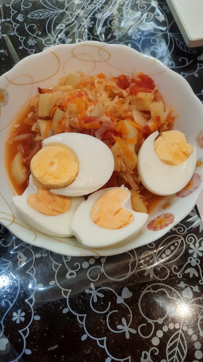 Обед на 5 дне диеты, неожиданно вкусно.