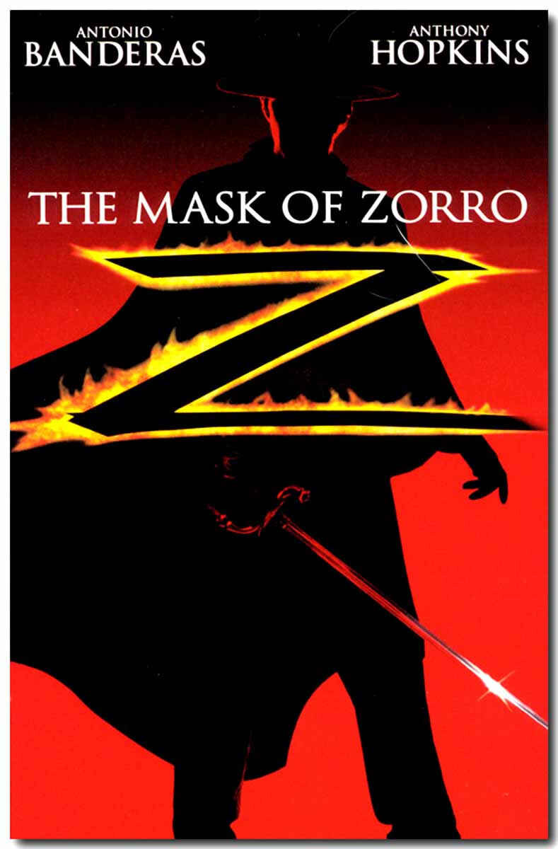 Постер к фильму «Маска Зорро (The Mask of Zorro)» 1998 года