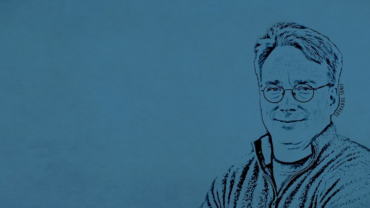 На изображении автор ядра Linux: Линус Торвальдс