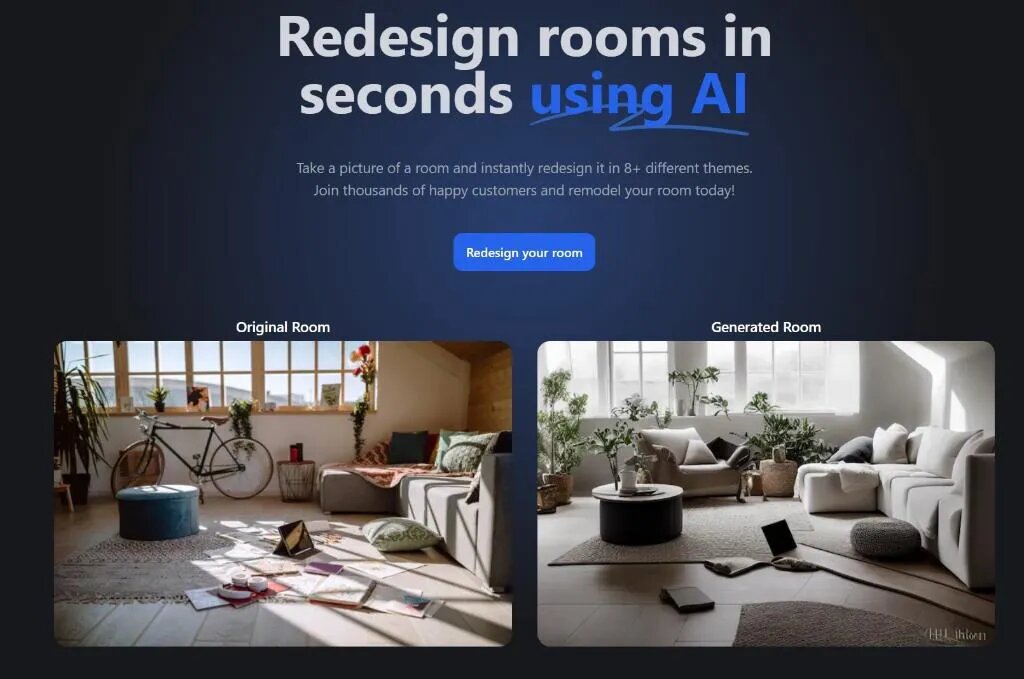 Скриншот: roomgpt.io