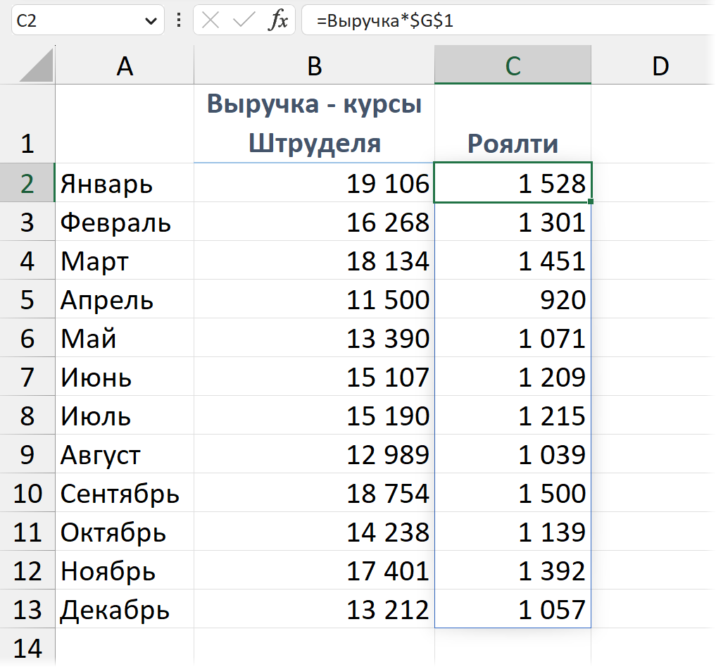 Как сделать диапазон в excel