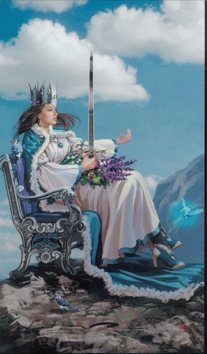 Королева Мечей в Таро.