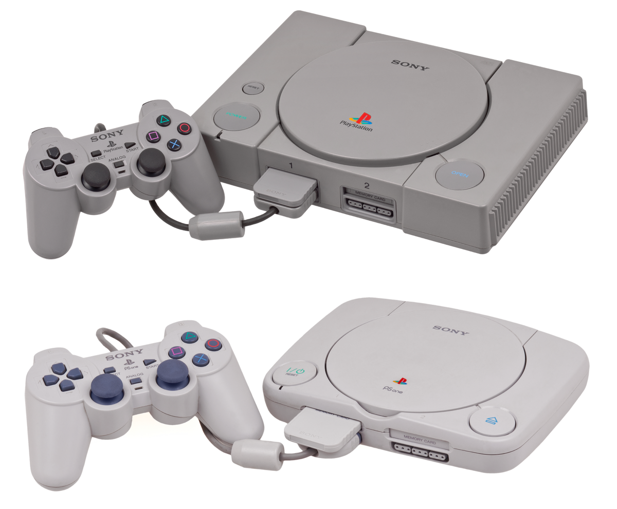 PlayStation 1 Fat и PlayStation 1 Slim.