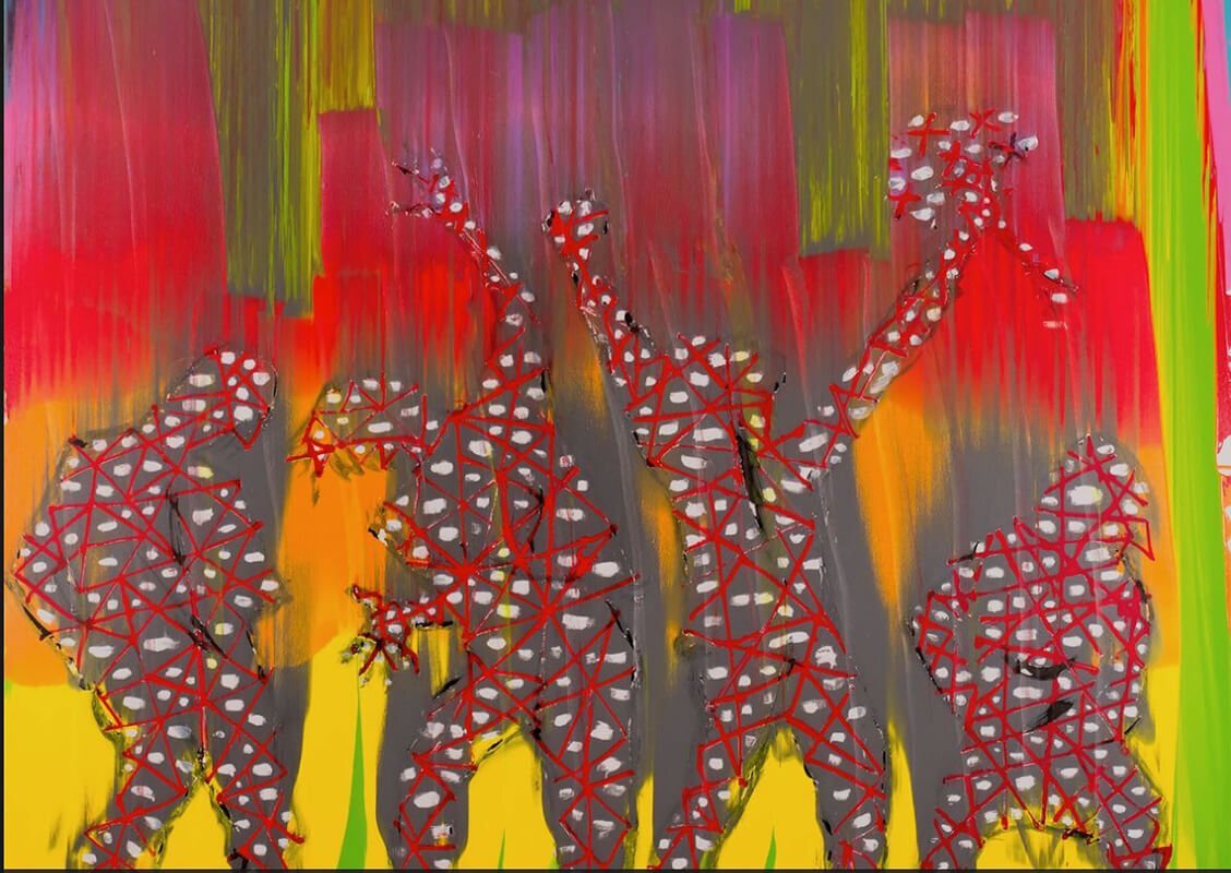 Работа Джима Керри под названием «Ура, мы все разбиты»