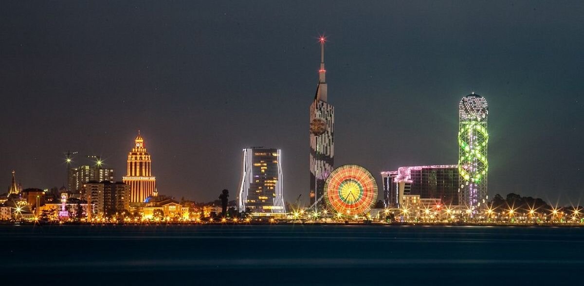 Город Батуми на побережье Чёрного моря, Грузия (Batumi, Georgia)

