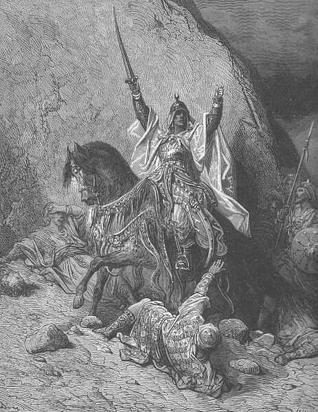 Победоносный Саладин, Гюстав Доре, 19-век.