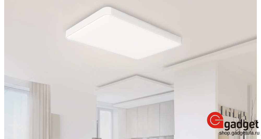 Потолочный светильник Yeelight LED Meteorite Pro. Освещение можно настраивать через мобильное приложение и при помощи голосовых команд.