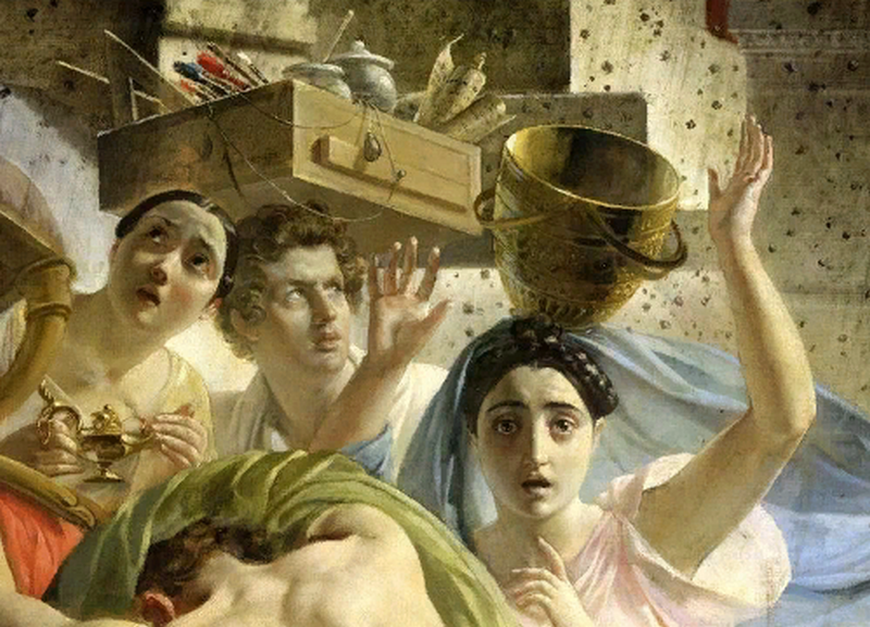 Фрагмент картины "Последний день Помпеи"