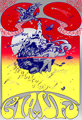 Концертная афиша группы от 1967 года.