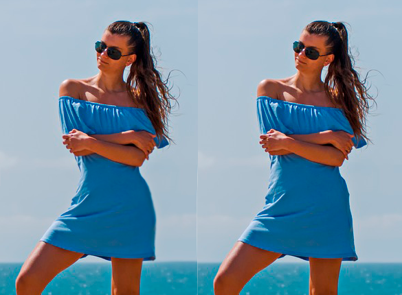 Поплывший контур бедра