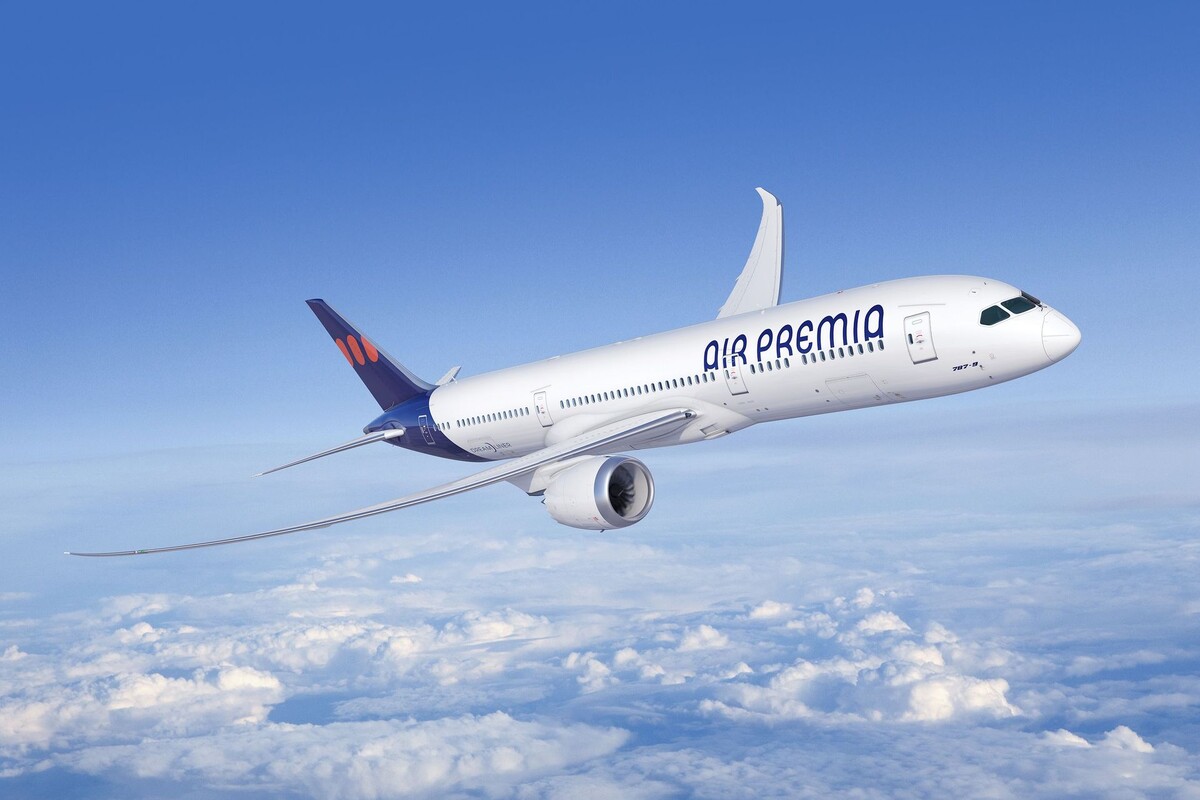 Рендер Boeing 787-9 в ливрее Air Premia