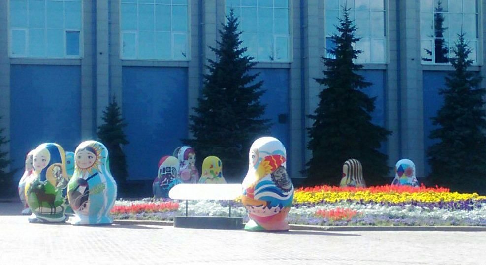 Круг матрешек стран участниц Самарских матчей ЧМ2018 