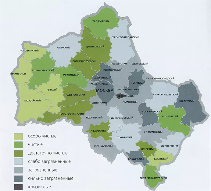 Карта растений подмосковья. Экологическая карта Подмосковья 2022.