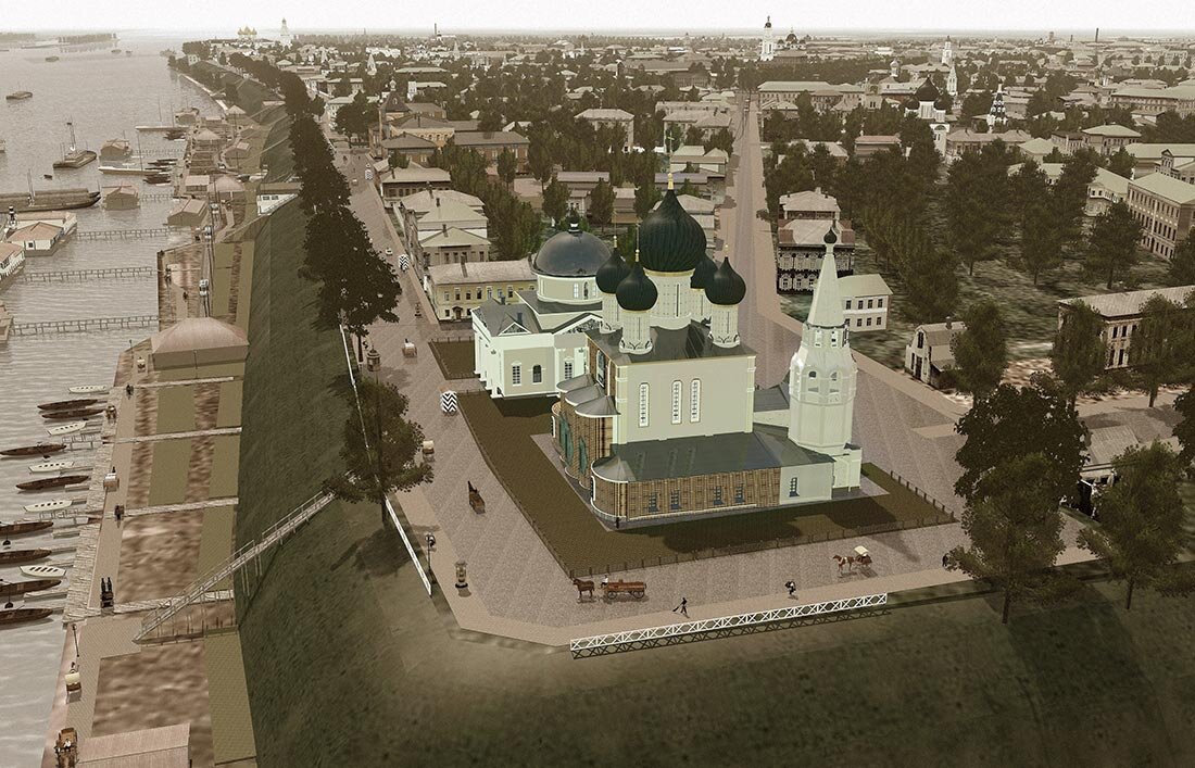 Церковь Петра и Павла на Волге.