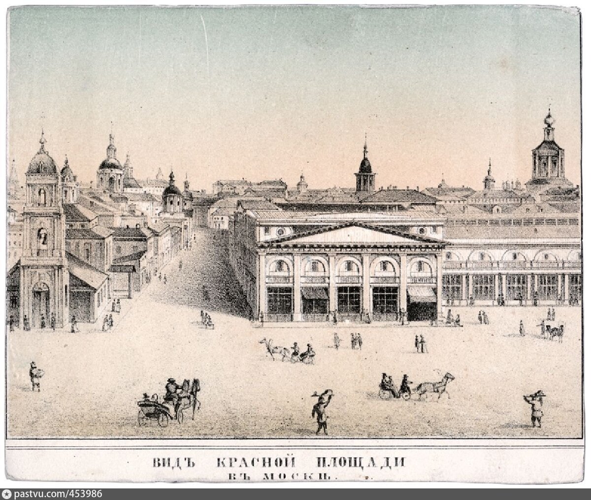 1860-е. Верхние торговые ряды — справа