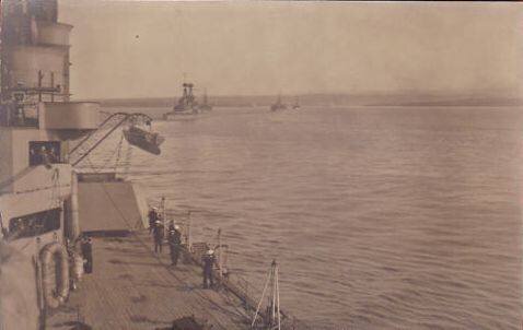 Военные корабли Антанты ходят в Севастополь, 1918 г.