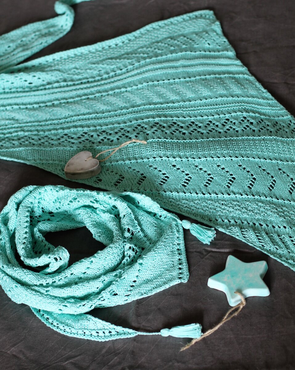 платок бирюзовый