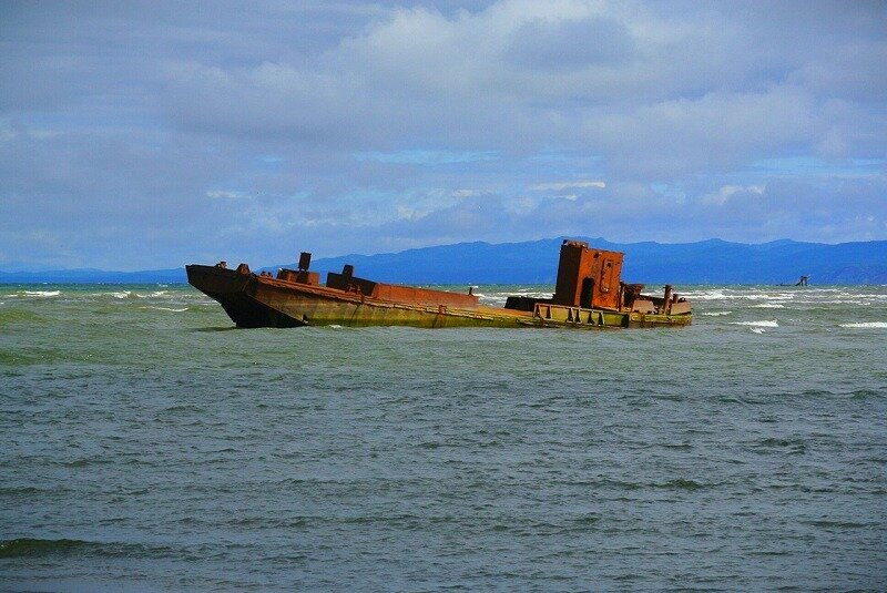 Выброшенные корабли-призраки острова Сахалин