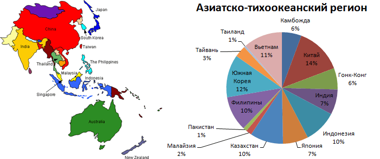 Карта атэс страны