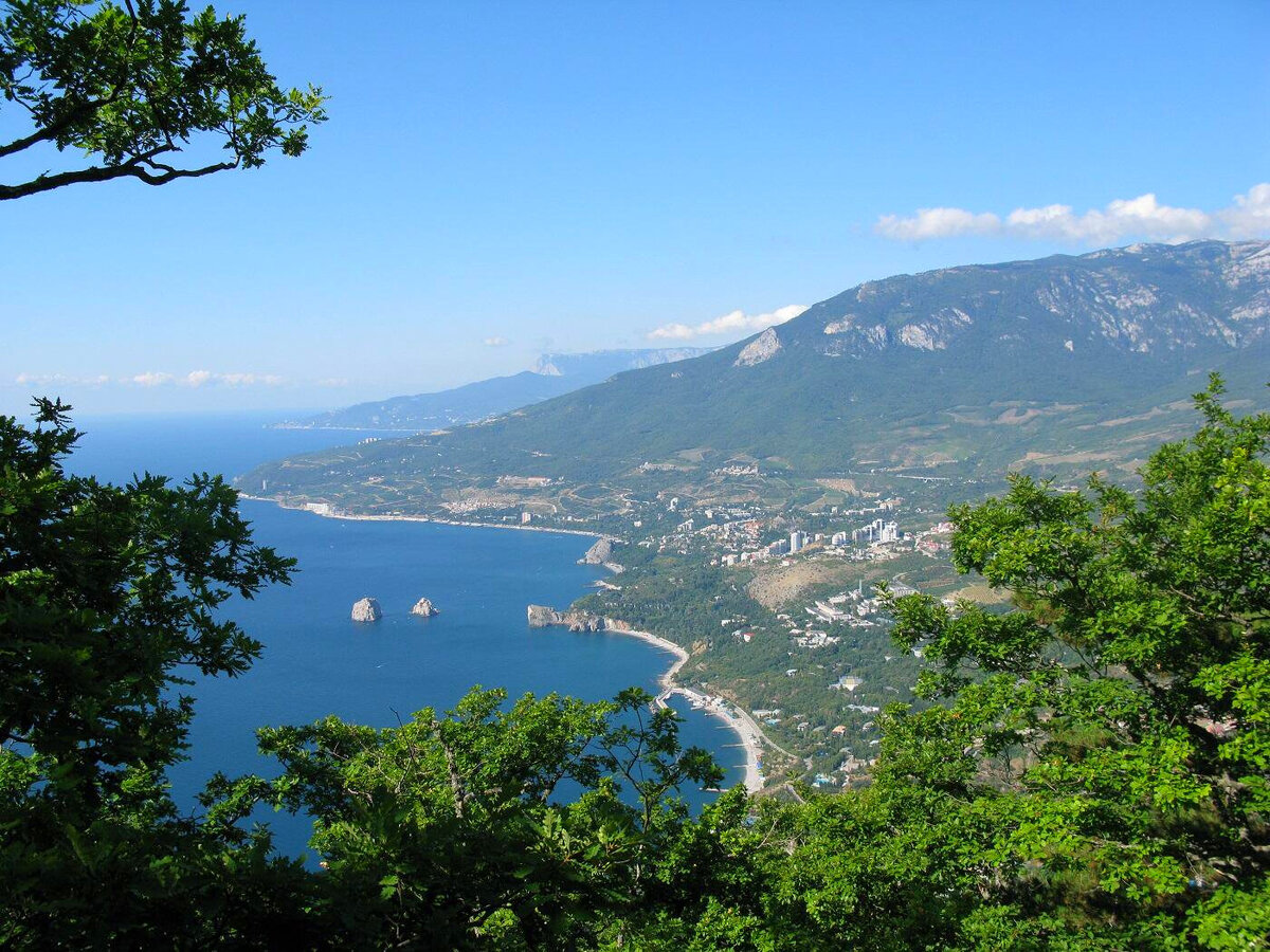 Вид с горы на Артек и Гурзуф. В следующем году там будет отдыхать племянник. Вот и  разберется что к чему.   Источник: Яндекс-картинки