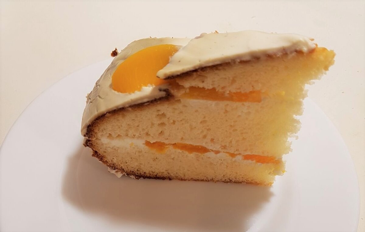 Нежный персиковый пирог