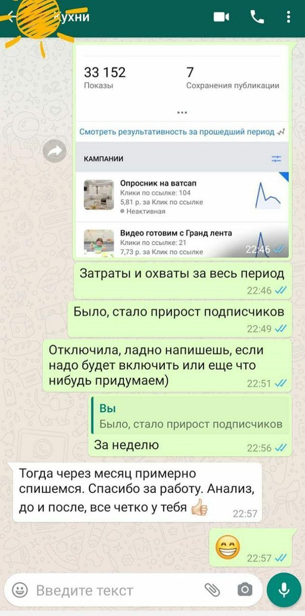 Кейс по таргету 