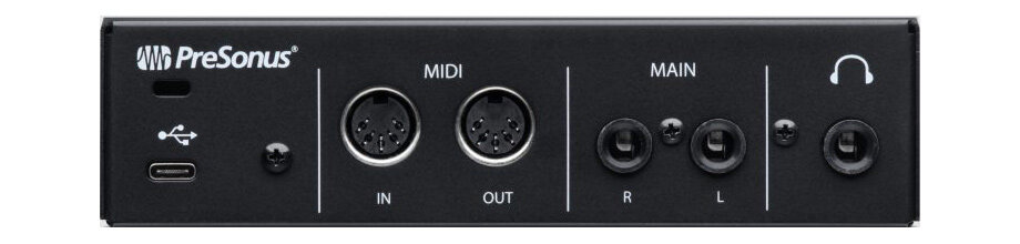 
Задняя панель PreSonus Revelator io24