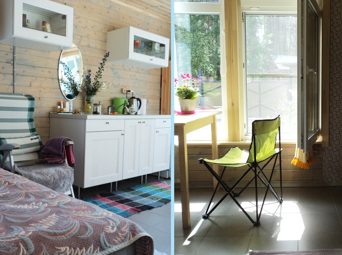 Фото автора. Интерьер домика - студии.