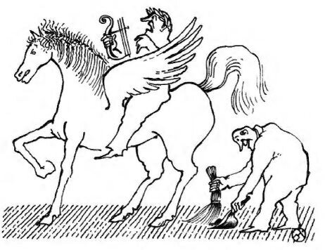 ПЛАГИАТ. (Худ. М. Златковский, издание "Мастера советской карикатуры об искусстве" 1975)