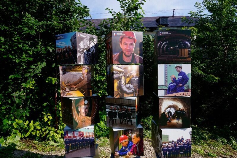 Экспозиция горно-шахтной техники. Североуральский краеведческий музей