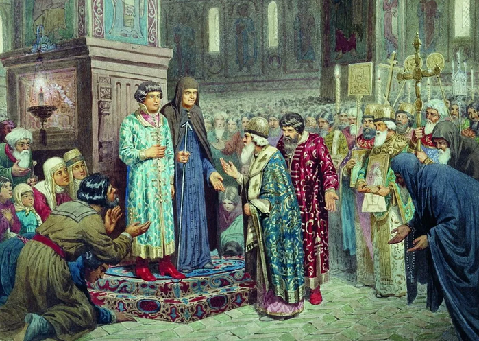 Избрание Михаила на царство. Источник: Яндекс-картинки.