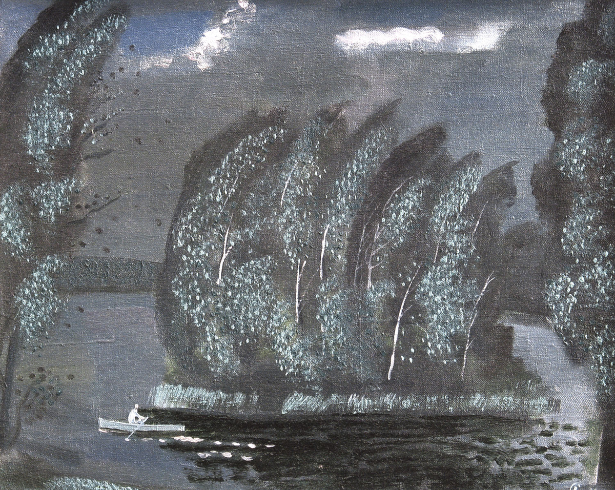 Гроза. Картина Василия Сухова. 1993 год