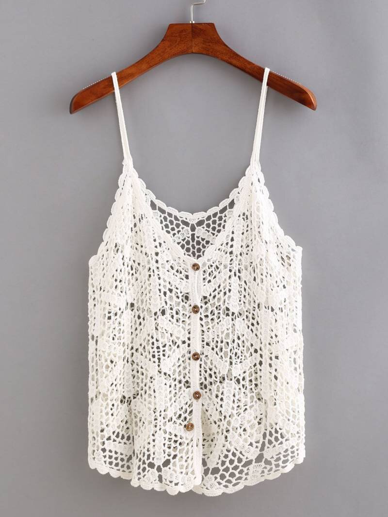 Crochet Cami Top SHEIN