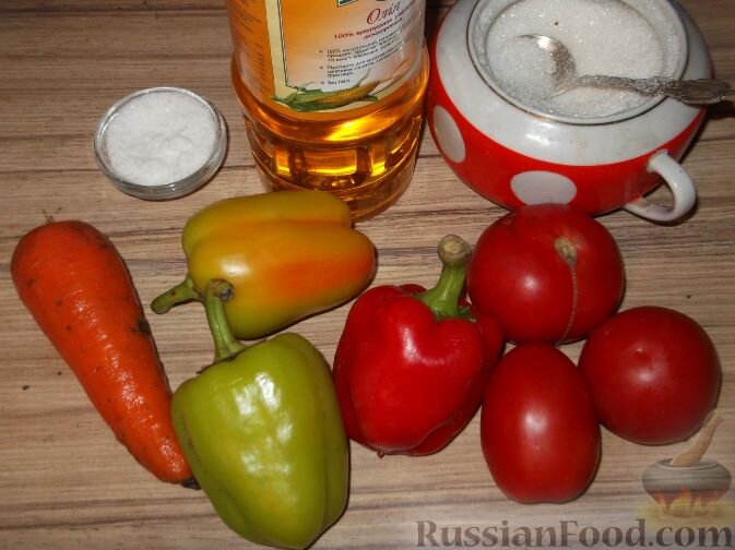 Подготовить продукты для домашнего лечо.