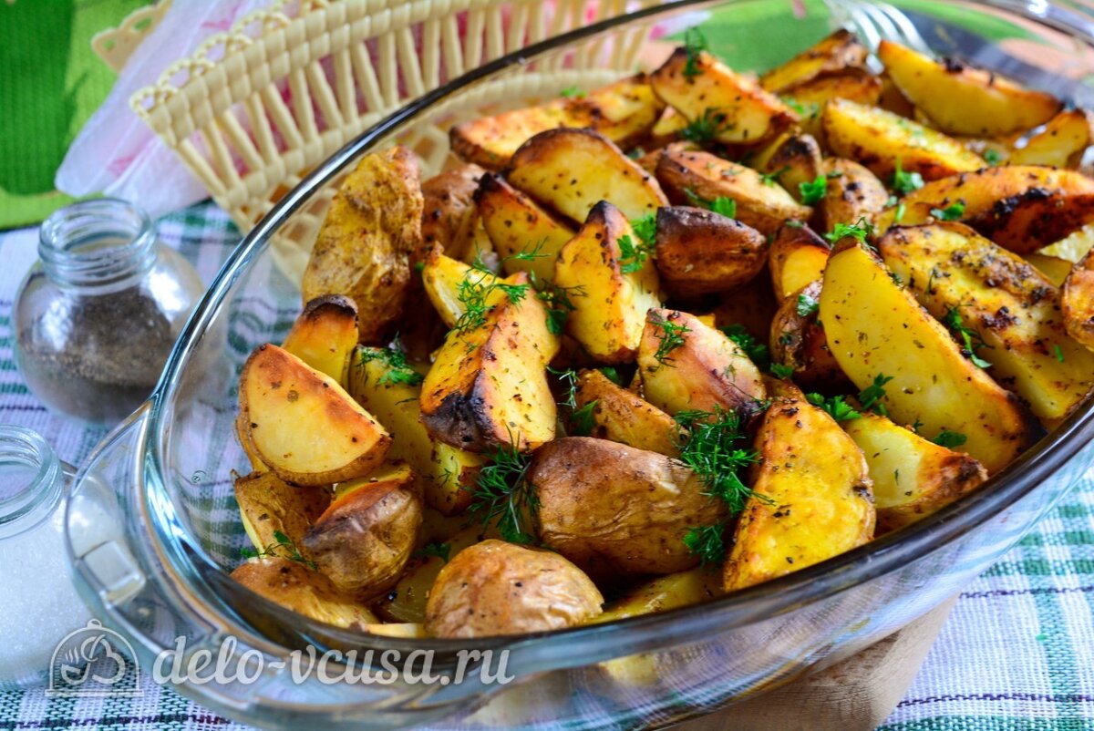 картофель по деревенски в духовом шкафу