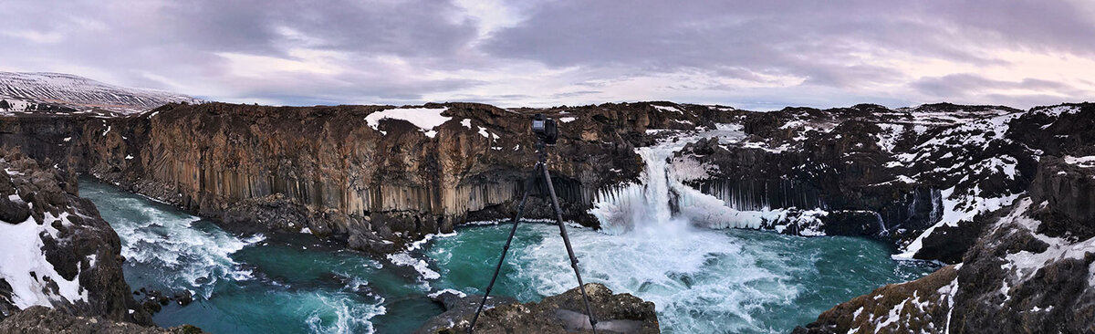 Водопад Альдейярфосс расположен на севере Исландии в пределах Исландского плато.-2