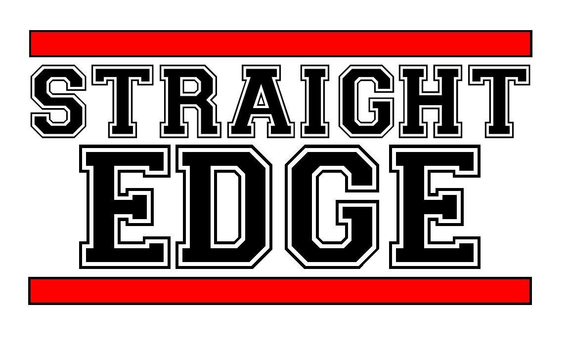 Straight. Sxe Стикеры. Straight Edge субкультура. Straight Edge логотип. Символ straight Edge.