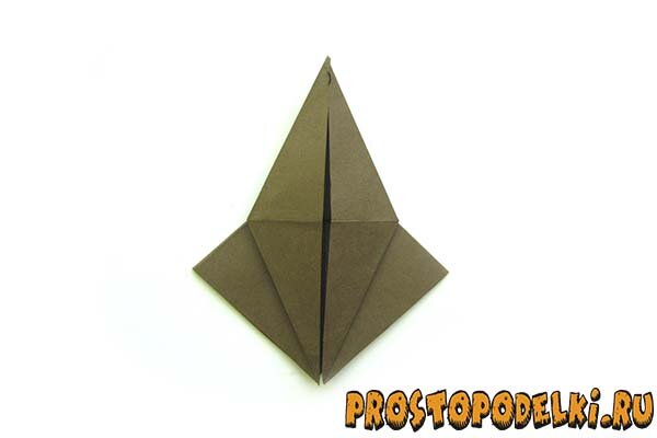 Обезьяна из бумаги (оригами - monkey paper)