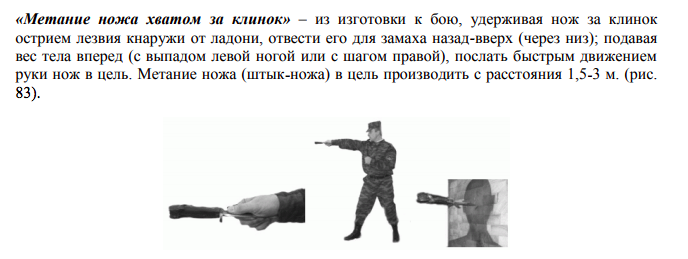 Фрагмент "Наставлений..." образца 2009 года