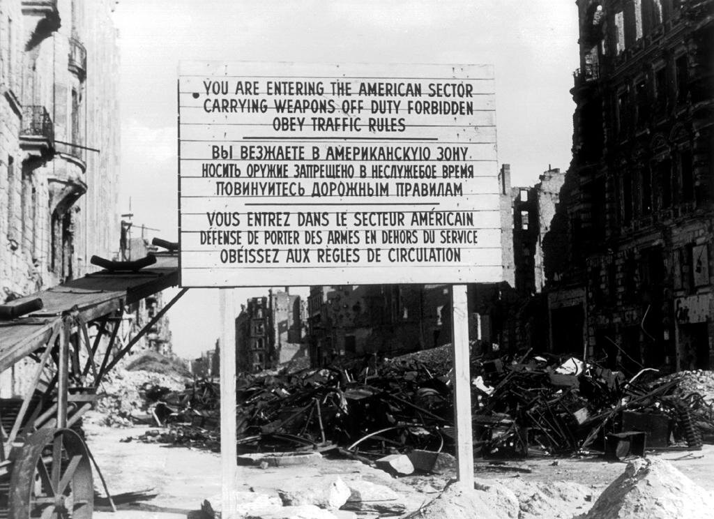 Граница американского сектора Берлина в 1946 г.