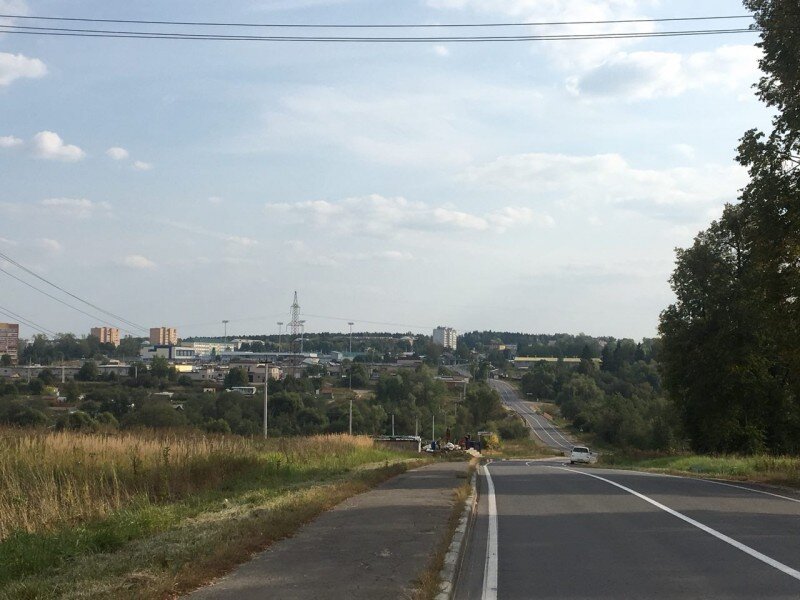 (вид на поселок Глебовский от дер. Глебово)
