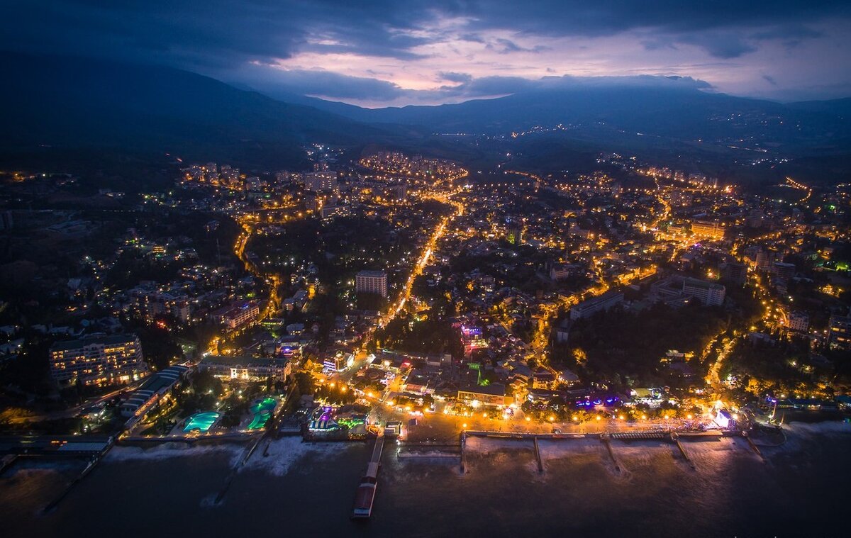 город алушта набережная