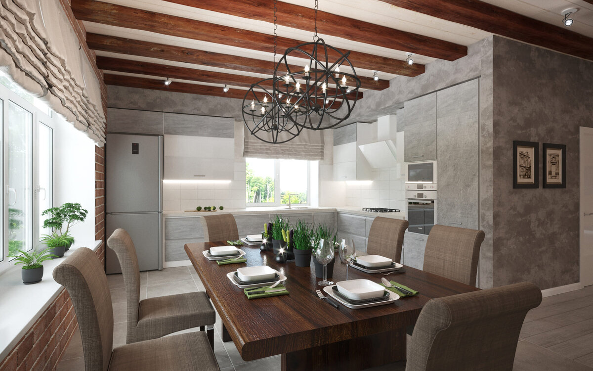 Дизайн проект частного дома 93 м.кв. в стиле эклектика (шале+лофт) ?? СтройДизай